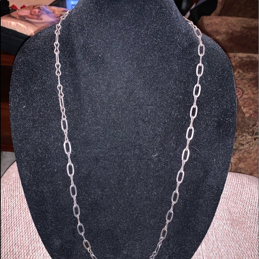 Sterling Silver 925 Open Italian Braided Necklace